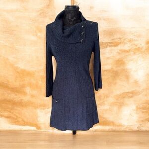 Style & Co Stylish Navy Sweater Dress Size L